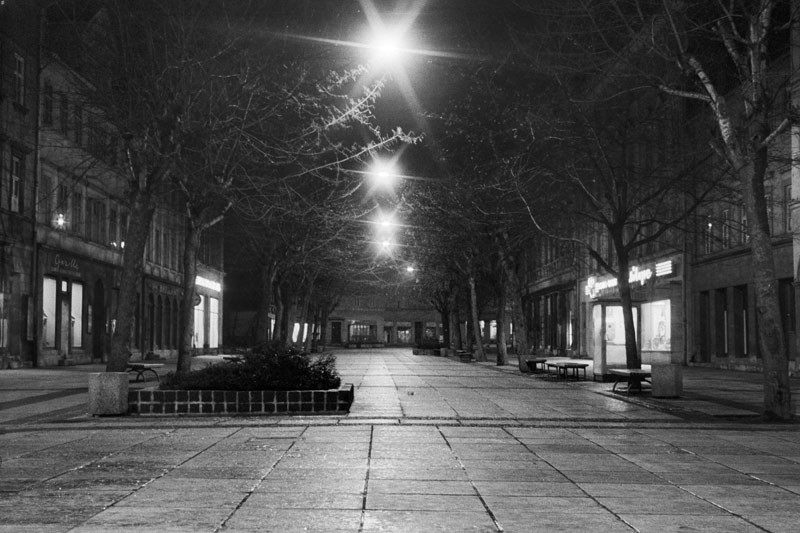 Schillerstraße bei Nacht, 2012-01-12